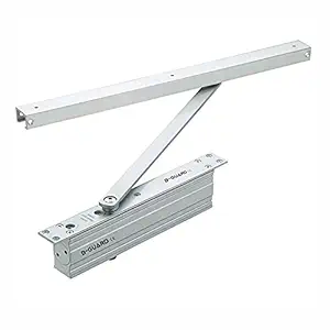 B-GUARD Automatic Hydraulic Concealed door closer Double Speed Pelmet Arm Door Closer Aluminium And Wooden door Premium Heavy Duty for Residential/Commercial Purpose with Fitting Set (Silver). Weight Capacity: 30kg- 80kg