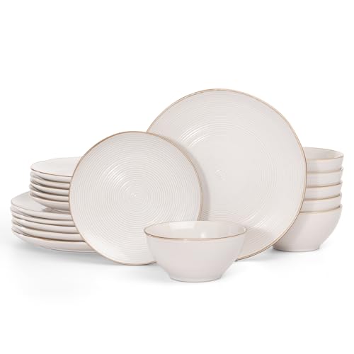 Richmount Tempus Serie Geschirrset, Geschirrset 6 personen, Steingut...