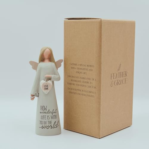 Blossom Bucket Angle Love Love Hand Painted Resin Decorative Figurine with Heart Resin with Message | Decoration for Living Room, Bookshelf for Family & Loved Once’s, White - Cosy Home Interiors Blossom Bucket Angle Love Love Hand Painted Resin Decorative Figurine with Heart Resin with Message | Decoration for Living Room, Bookshelf for Family & Loved Once’s, White - Image 6