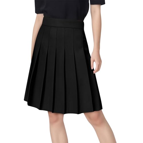 Pleated Skirts for Women Casual Solid Anti-Exposure Summer Skirt Mini High Waist Skirts Big and Tall Comfortable Fit2
