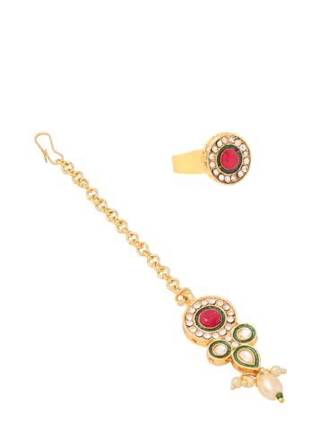 Image of Yellow Chimes Pearl Jewellery Set for Women | Traditional Gold Plated Choker Set for Girls | Golden Pearl Necklace Set | Birthday Gift for Girls & Women Anniversary Gift for Wife