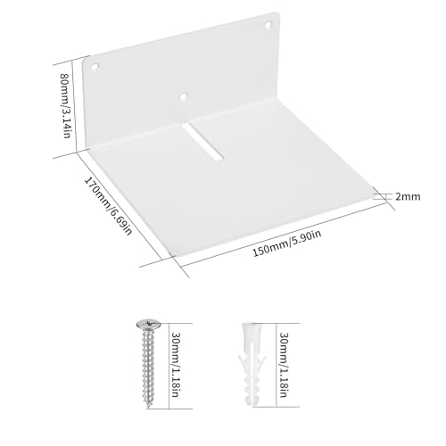 2 Pcs Metal Floating Shelves for Wall Floating Wall Shelves, Small Wall Shelf - Image 3
