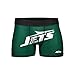 FOCO NFL Men's Officially Licensed Team Color Primary Logo Football Fan Essential Boxer Briefs Underwear - New York Jets - Large