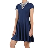 Women Tennis-Golf-Dress Short Sleeve Polo-Collar-Dresses Clothes with Built in Shorts &...