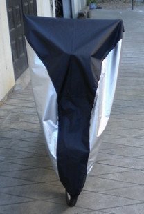 KLOUD City ® Silver & Black 190T nylon waterproof bike bicycle cover (size: XL, 78.7