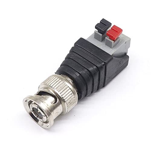 Connecteur vidéo BNC mâle borne presse Q9 50ohm pour surveillance