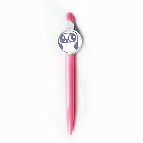 Stylo à bille rétractable bleu à motif pour ne plus perdre son bouchon au bureau