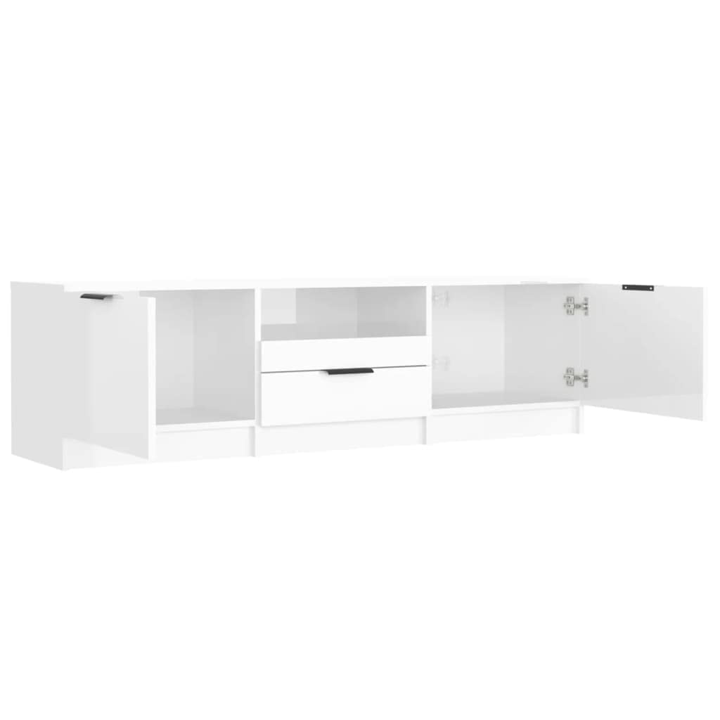 Mobile Porta TV,mobile Tv Soggiorno Mobile Tv Moderno Con Spazio Di Archiviazione Adatto Per Camera Da Letto, Soggiorno, B&B, Hotel Bianco 150x33,5x45 Cm In Legno Multistrato - 9