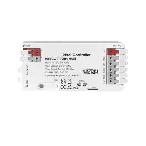 Contrôleur LED SPI pixel anti-scintillement variateur musique RGBW