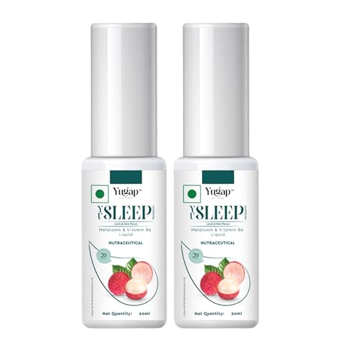 Image of Yugap Melatonin 40 ml Yu'Sleep For Men & Women With Vitamin B6 | Faster And Better Acting Than High Dose Sleeping Pills & Tablets | Non-Habit Forming | Natural Stress Relief & Better Sleep (200 Sprays, 20ML+20ML)