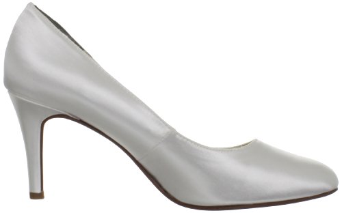 Touch Ups Women's Sandra Pump,White Satin,5.5 M Us #TOP5