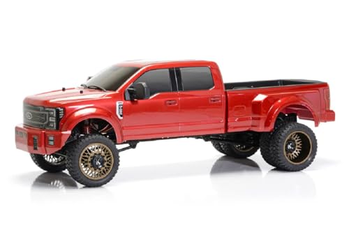 Image of Helidirect CEN Racing 1 /10 RC Crawler - F-450 SD KG1 Wheel Edition 4WD RTR Truck, All-Terrain, Water-Proof for RC Hobbyists, Red Candy Apple