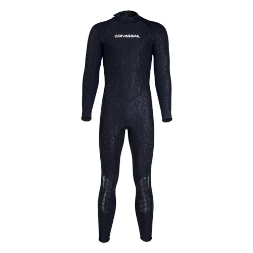 HUIOP Traje de buceo Traje de neopreno de cuerpo entero para hombre y mujer, manga larga, calor engrosado para buceo, surf, buceo libre y entusiastas del invierno, traje de neopreno de 3 mm