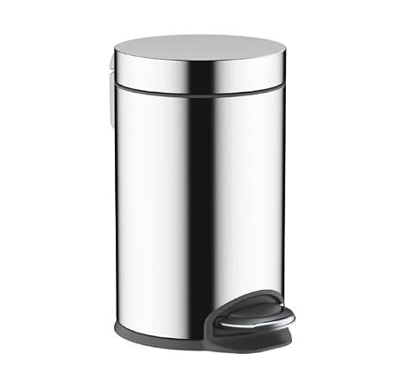hansgrohe AddStoris pedal bin, bathroom, chrome, 3 l