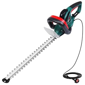 POSENPRO 600W Corded Electric Hedge Trimmer Pruner, 550mm Electric Hedge Cutter, Bush Tree Cutter, Corded Garden Cutting & Trimming Hedge, 6m Cable