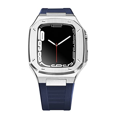 Apple Watch Band Mod Kit en caoutchouc et métal pour réinventer votre style quotidien