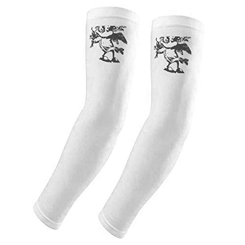 Gants de protection solaire bras style baroque moderne avec motif d'illustration chic
