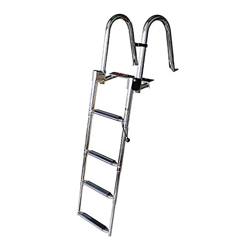 Escalera de seguridad plegable para embarcación con 4 peldaños miniatura 1