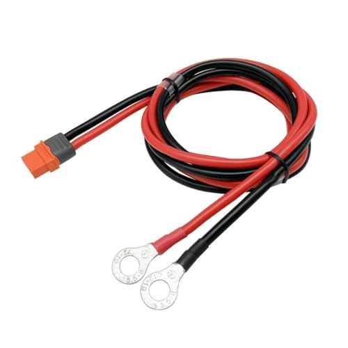 ZnttUu Cable de conexión XT60i a anillos O, 10 AWG, 150 cm, extensión para generadores solares y baterías, cable de generador solar