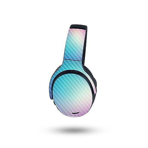 Image of MightySkins Carbon Fiber Skin Compatible with Skullcandy Crusher ANC 2 - Vivid Fog | Protective, Durable Textured Carbon Fiber Finish | Easy to Apply, Remove, and Change Style