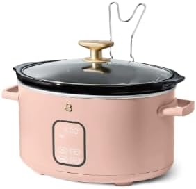 Hermosa olla de cocción lenta de 6 cuartos de galón de Drew Barrymore Rose