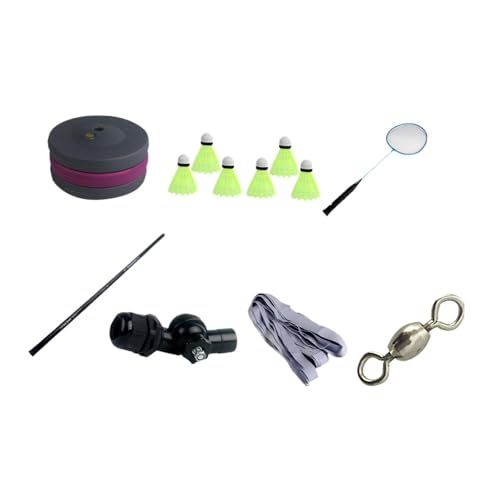 LeeQinersw Equipo de bádminton para la práctica y el Entrenamiento Personal en casa, 4m 1 Raqueta