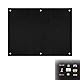 Klettwand, 60 x 45cm Patches Klett Faltbar Klettmatte Organizer Display Tafel für Abzeichen, Stempel, Aufnäher, Aufkleber (Schwarz)