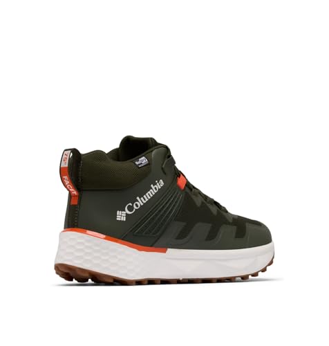 Columbia Mens Facet 75 Outdry Mid Waterproof Hiking Shoe, Greenscape/Red Quartz, 8.52