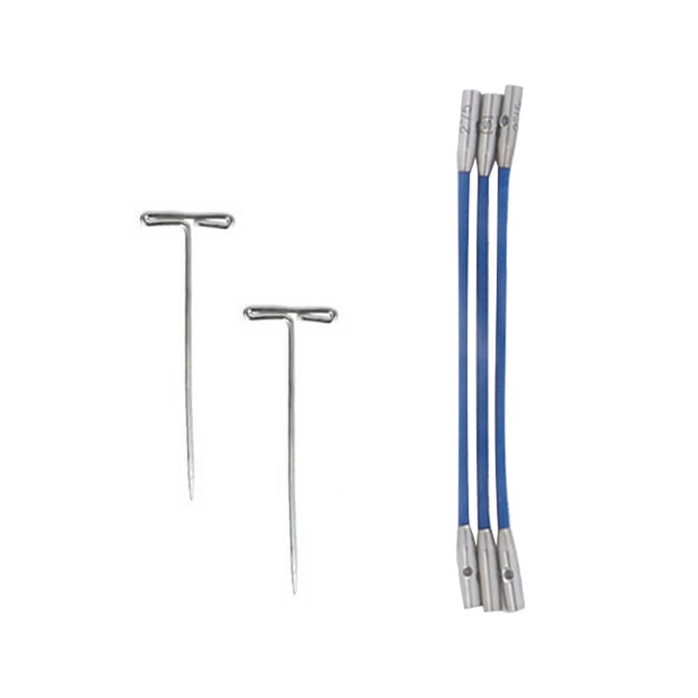 ChiaoGoo Twist Blue X-Flex Interchangeable Cable 5 cm Small Join Blue 1 piece