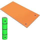 YITAHOME 12' X 6' Lily Pad Floating Mat Water Mat Inflatable Rafts Lily Pad Pools Beach, XPE Floating Island