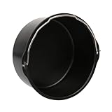 VICASKY Accessori Friggitrice ad Aria Nero Stampo Torta Antiaderente e Piatto Pizza in Acciaio Carbonio Vassoio Forno Compatto e Facile da Pulire per Casa e Ristorante