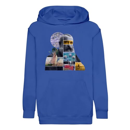 Sweat à capuche enfant Claude Monet en coton premium pour les passionnés d'art moderne