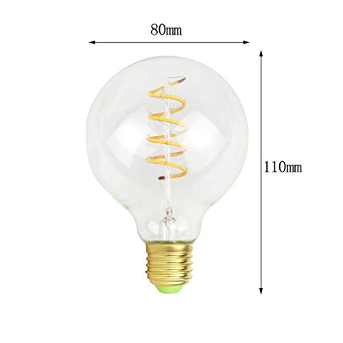 Vintage Edison 4 W dimbare led-gloeidraad Globe Design E27 G80 gloeilamp decoratieve gloeilamp Home Deco lamp antieke… - Afbeelding 5