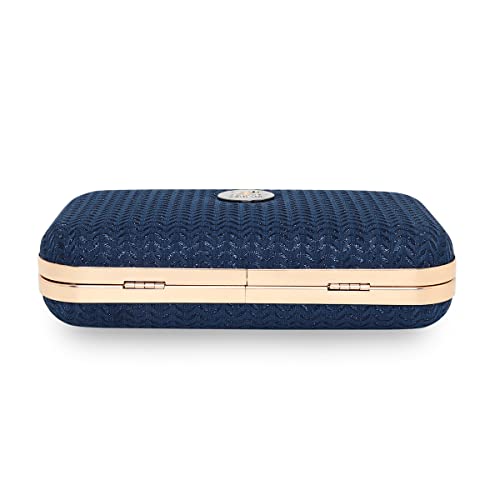 Image of ESBEDA Glitter Shine Oval shape Clutch Solid Pattern For Women | Gift For Women