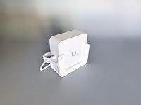 TS-IT Netzteil-Halter für Ubiquiti UniFi Cloud Gateway Fiber (UCG-Fiber/UXG-Fiber) – Wandmontage & Tischunterseite, inkl. Befestigungsmaterial – Ansicht 6