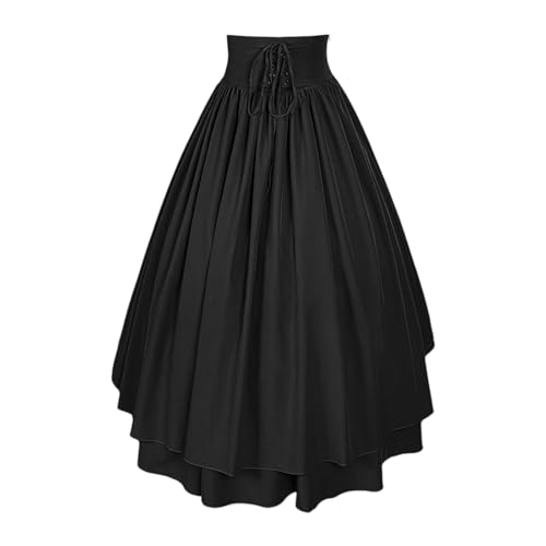 Holiday Mini Trendy Tutu Womans Flowy Birthday Slack Skirt Women's Solid Color Comfort Expandable Waist Drawstring2