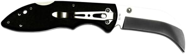 MADI Lockback Pointed Lineman Knife – One-Handed Opening, Stainless Steel Blade, Durable Utility Tool with Reversible Belt Clip