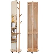 Amazon.co.jp: OSLEEP 姿見鏡 高さ167×幅40cm 全身鏡 ハンガーフック