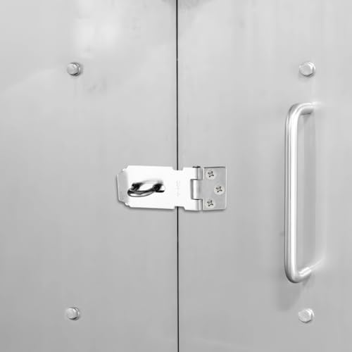 Verrou de porte de sécurité rotatif 180° en acier inoxydable robuste - 3