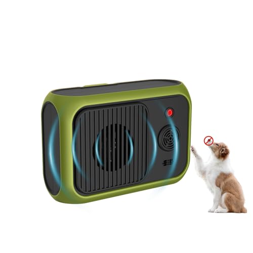 Queath Dispositivo antiladridos para Perros, Recargable para Perros pequeños, medianos y Grandes, Dispositivo antiladridos ultrasónicos, 2 Modos Ajustables, Dispositivo antiladridos automático