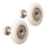 Verstellbare Glastürrollen, für Duschtüren, Ersatzräder, mit Nylon-Außenseite und Messingmitte,...