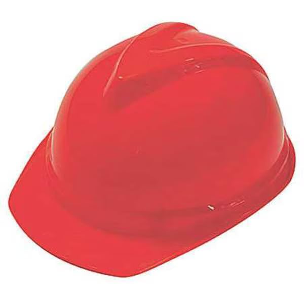 Hard Hat, Polyethylene, 6 Point Ratchet, Type 1, Class C, Hi-Vis Orange, Mfr: 10034035-A
