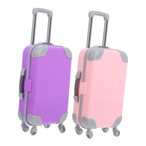 TOYANDONA 2 Piezas Maleta De Muñeca Accesorios Juguetes Cama Casa De Muñecas Modelo Infantil Minicuna Modelos De Mariquita Mini Calentador Muebles De La del Bebé Mini Modelo Abs