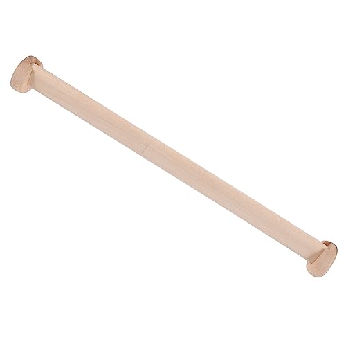 Unomor Adjustable Closet Rod 72-144in Wooden Closet Hanging Rod Dresser Sturdy for Home