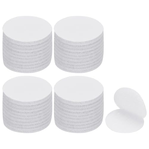 Image of PATIKIL 1.6 Inch Round Adhesive Hook and Loop Dots, 40 Pairs Circle Double Sided Sticky-Back for Home Office Crafting Car Phone Mount, White