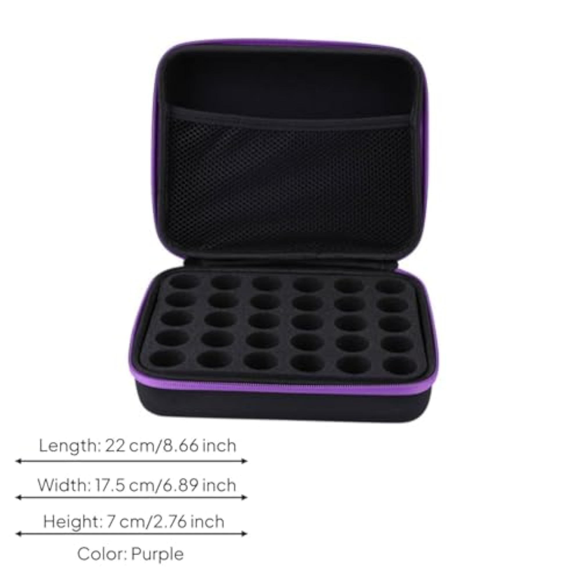 30 Slot Bottle Organizer for Essential Oils, Purple