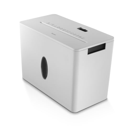 Hama Aktenvernichter P4 T4 E3 (Papierschredder mit Sicherheitsstufe, DSGVO konform, mit Einzug, auch für Plastikkarten, Aktenschredder Kreuzschnitt, inkl. 8l Papierkorb mit Sichtfenster) weiß Hama Aktenvernichter P4 T4 E3 (Papierschredder mit Sicherheitsstufe, DSGVO konform, mit Einzug, auch für Plastikkarten, Aktenschredder Kreuzschnitt, inkl. 8l Papierkorb mit Sichtfenster) weiß