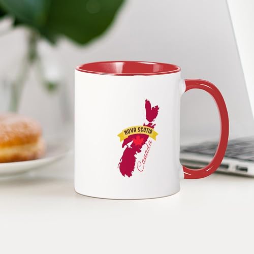 Mug Cerámico 11 oz Negro Nova Scotia Canada miniatura 4