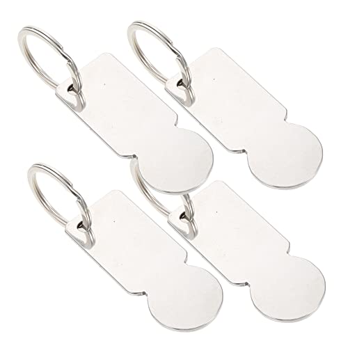 COHEALI 1 Juego Ficha De Carro Simbólico Mini Carro Colgante Extractor De Carritos Carro Pequeño Llavero Token Llavero con Fichas De Carro Ficha De Metal Aleación De Zinc 4 Piezas