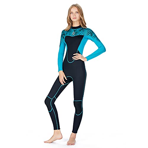 PAWHITS Womens Wetsuit 2mm Neoprene Full Length Suits Long Sleeve For Diving Swimming Surfing Snorkeling